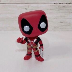 Funko POP Marvel Comics DEADPOOL (Thumbs Up) #112 Bobble-Head OBO
